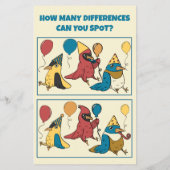 ハッピーバードデイ カートゥーンバード ゲームシート チラシ (裏面)