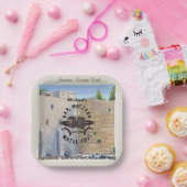 ハッピーバー（ユダヤ教の）バル・ミツバーエルサレムKotelウエスタンウォール ペーパープレート (パーティー)