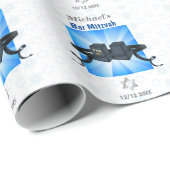 ハッピーバー（ユダヤ教の）バル・ミツバー20XXテフィリンブルースター ラッピングペーパー (ロールコーナー)