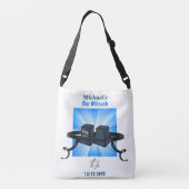 ハッピーバー(ユダヤ教の)バル・ミツバー20XXテフィリンマゼルトフ! クロスボディバッグ (裏面)