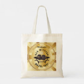 ハッピーバー(ユダヤ教の)バル・ミツバー20XXテフェリン金ゴールド装飾品 トートバッグ (裏面)