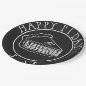 ハッピーパイデイチャックボードパイ紙プレート ペーパープレート (アングル)