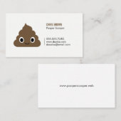 ハッピーパイルうんち – かわいいウンチ絵文字 |おもしろい | 名刺 (正面/裏面)