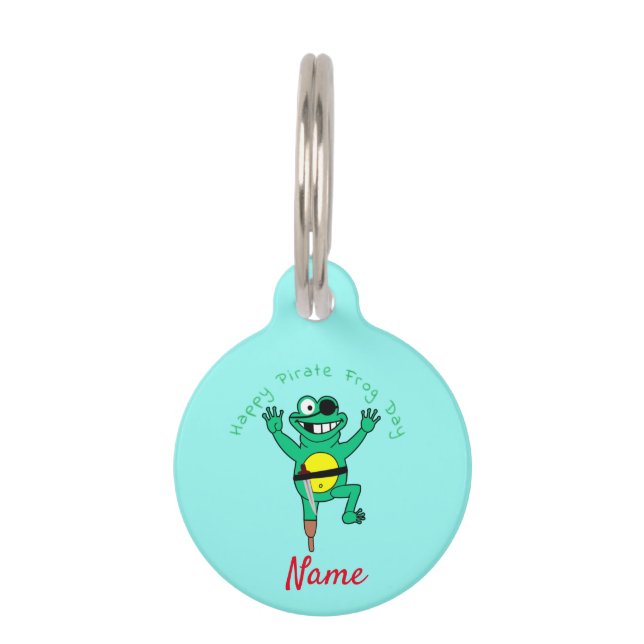 ハッピーパイレーツカエルDay Thunder_Cove ペット　ネームタグ (正面)