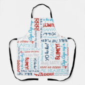 ハッピーパイレーツパーティースローガンズエプロン エプロン (正面)