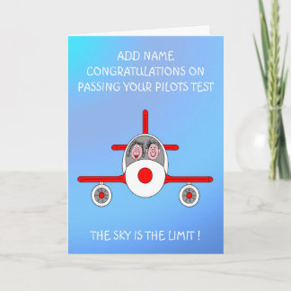 ハッピーパイロットがテストに合格しました  カード