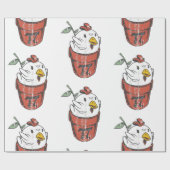 ハッピーパイ日チキンパイポットプリン ラッピングペーパー (フラット)