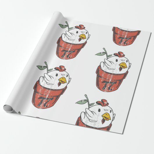 ハッピーパイ日チキンパイポットプリン ラッピングペーパー (アンロールド)