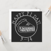 ハッピーパイ日チョークボードパイスクエアカード カード (正面/裏面インサイチュ)