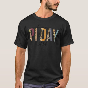ハッピーパイ日3 14パイおもしろいデイボホーレインボーグラフ Tシャツ