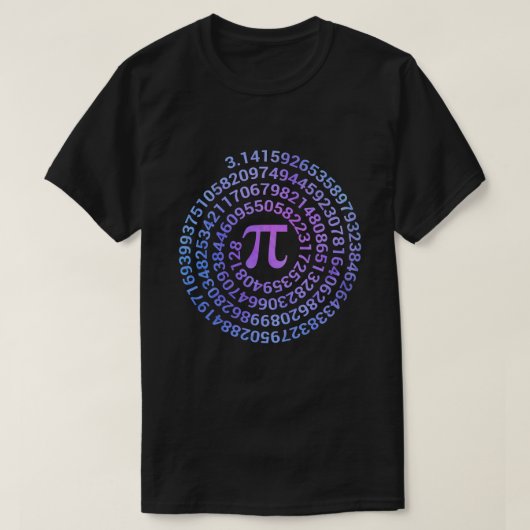 ハッピーパイ日3.14 PiデイMath Lover先生 Tシャツ (デザイン正面)
