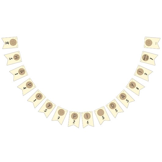 ハッピーパイ!ハッピー・パイ・デイ算数バナー バンティングフラッグ (全)