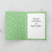 ハッピーパウィデイズクリスマスイタリアングレイハウンド犬 シーズンカード (内部)