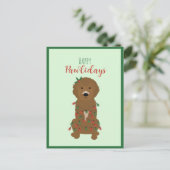 ハッピーパウィデイズゴールデンドルクリスマスライト シーズンポストカード (スタンド正面)