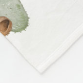 ハッピーパウィデイズドッグデザイン – ラサアプソ フリースブランケット (角)