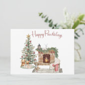 ハッピーパウィデイズドッグデザイン – Cavapoo シーズンカード (スタンド正面)