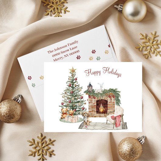 ハッピーパウィデイズドッグデザイン – Cavapoo シーズンカード