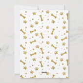 ハッピーパウィデイズペットドッグパピーフォトクリスマス シーズンカード (裏面)