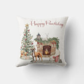 ハッピーパウィリデイズドッグデザイン – ボクサー クッション (裏面)