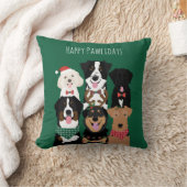 ハッピーパウィーデイズキュートクリスマス クッション (ブランケット)