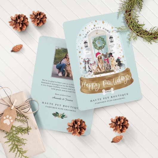 ハッピーパウィーデイズドッグズペットケアビジネスアクアドア シーズンカード