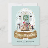 ハッピーパウィーデイズドッグズペットケアビジネスアクアドア シーズンカード (正面)