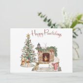 ハッピーパウィーデイズドッグデザインフランスの – ブルドッグ シーズンカード (スタンド正面)