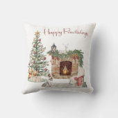 ハッピーパウィーデイズドッグデザイン – ジャック・ラッセル クッション (裏面)