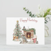 ハッピーパウィーデイズドッグデザイン – ハスキー シーズンカード (スタンド正面)