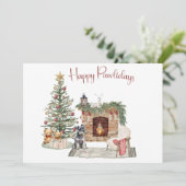 ハッピーパウィーデイズドッグデザイン – ミニチュアシュナウザー シーズンカード (スタンド正面)