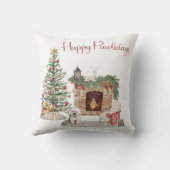 ハッピーパウィーデイズドッグデザイン – Bichon Frise クッション (裏面)