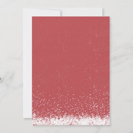 ハッピーパウエレガントリデイズフォトドッグペットホリデーカード 招待状 (裏面)