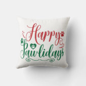 ハッピーパウリデイズおもしろいクリスマス クッション (裏面)