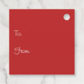 ハッピーパウリデイズブルフランスのドッグスクリスマスストッキング フェイバータグ (裏面)