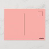 ハッピーパウリデイズブルフランスのドッグスクリスマスストッキング ポストカード (裏面)