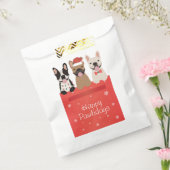 ハッピーパウリデイズブルフランスのドッグ フェイバーバッグ (封をした状態)