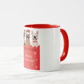 ハッピーパウリデイズブルフランスのドッグ マグカップ (正面右)