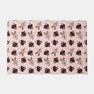 ハッピーパウリデイズラブラドールレトリエバードッグ ドアマット