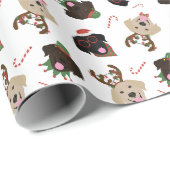 ハッピーパウリデイズラブラドールレトリエバードッグ ラッピングペーパー (ロールコーナー)
