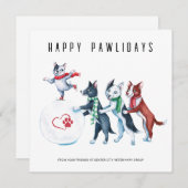 ハッピーパウリデイズ動物病院のホリデーカード シーズンカード (正面/裏面)