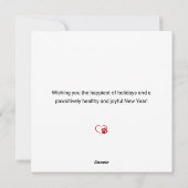 ハッピーパウリデイズ動物病院のホリデーカード シーズンカード (裏面)