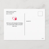 ハッピーパウリデイズ動物病院のホリデーシーズン シーズンポストカード (裏面)