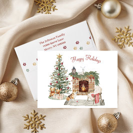 ハッピーパウリデイズ犬デザイン - コーギー シーズンカード