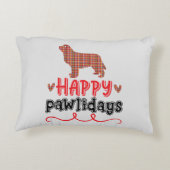 ハッピーパウリデイズ |おもしろい Word Pun アクセントクッション (裏面)