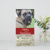 ハッピーパウリデイズ | ペットのクリスマスグリーティングフォト シーズンカード (スタンド正面)