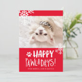 ハッピーパウリデイズ | ペット写真のホリデーカード シーズンカード (スタンド正面)
