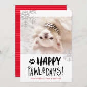 ハッピーパウリデイズ | ペット写真ホリデーカード シーズンカード (正面/裏面)