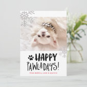 ハッピーパウリデイズ | ペット写真ホリデーカード シーズンカード (スタンド正面)