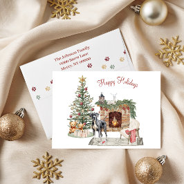 ハッピーパウリデイズ 犬 デザイン - グレートデーン シーズンカード