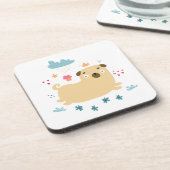 ハッピーパギーのコルクで覆われたコースター コースター (左側)